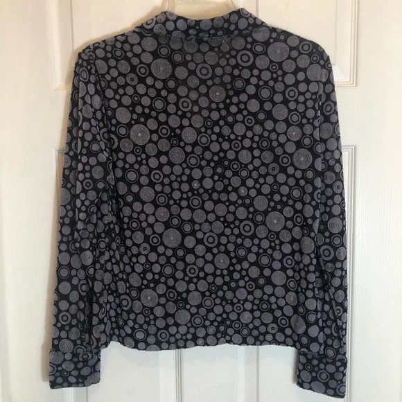 New York & Company Long Sleeve Button Down Blouse Size L - Picture 5 of 7